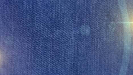 animación de puntos de luz sobre pantalones de mezclilla