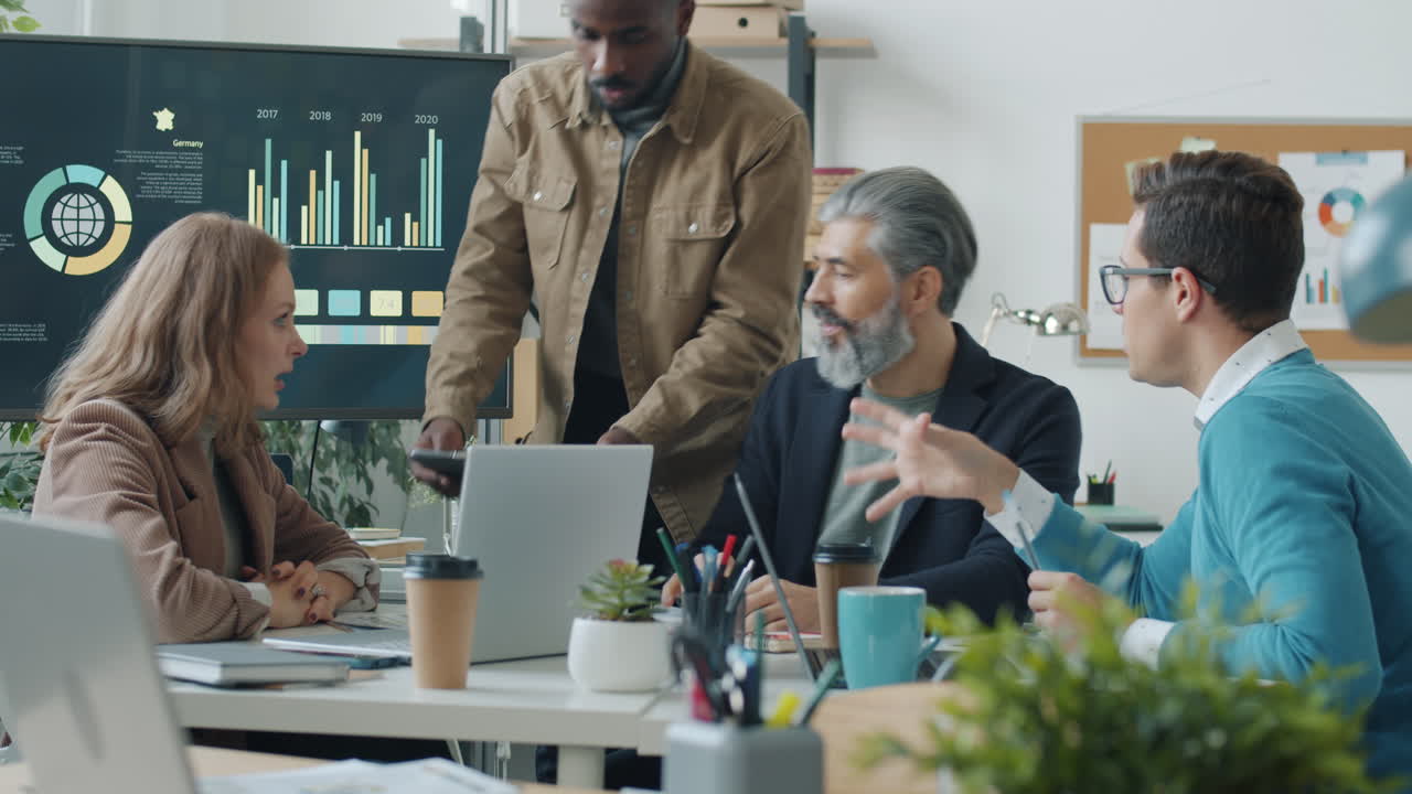 reunión de negocios en curso