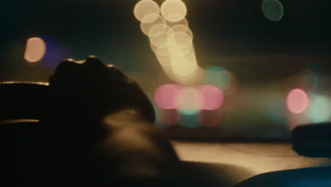 night driving scene