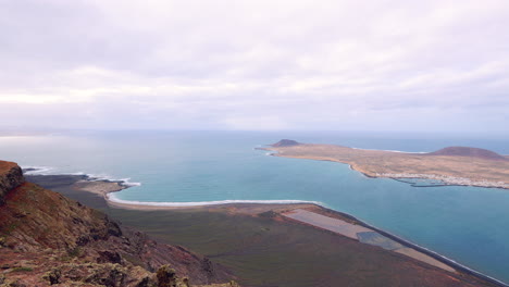 Panoramablick-Auf-Den-Aussichtspunkt-Mirador-Del-Rio-Auf-Der-Insel-Lanzarote-Auf-Der-Kanarischen-Insel