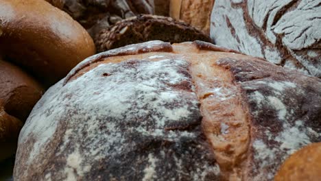 Freshly-baked-natural-bread-is-on-the-kitchen-table.