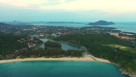 Beautiful-sea-view-of-Kata-Noi-beach,-Phuket,-Thailand