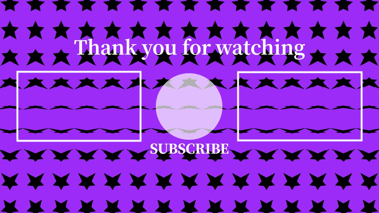 스타 웨이브 엔드 카드 엔딩 스크린 모션 그래픽