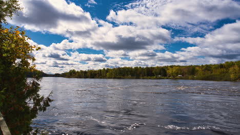 timelapse of a river a grand remoux quebec