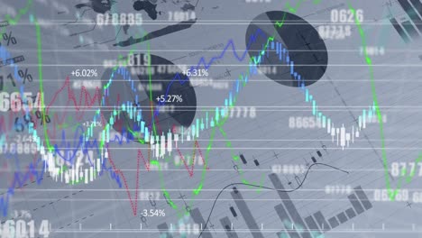 Animation-of-graphs-and-financial-data-over-grey-background