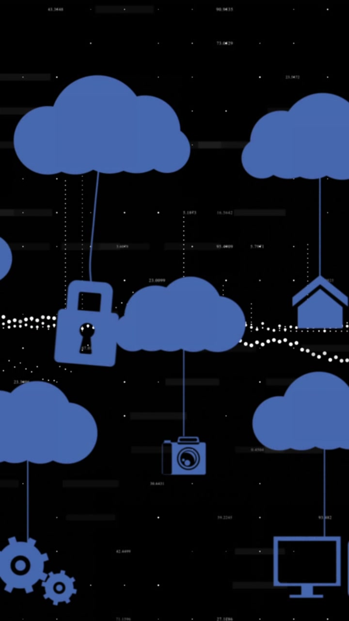 Digital Cloud Computing Network with Data Transfer and Connected Devices