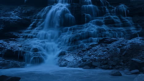 icy waterfall in winter