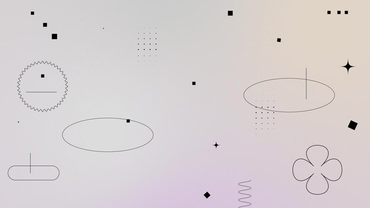 Disegno geometrico astratto con sfondo gradiente