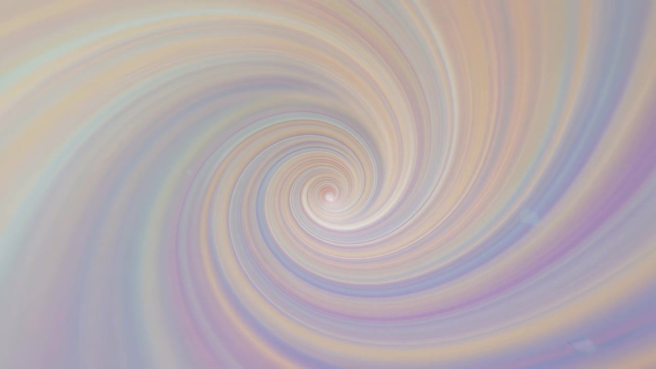 Vortice a Spirale Etereo in Tonalità Pastello, Sottile Vortice di Lavanda e Crema, Movimento Circolare Ipnotico Ideale
