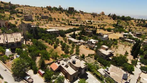 fpv flight over the town on a sunny summer day in lebanon