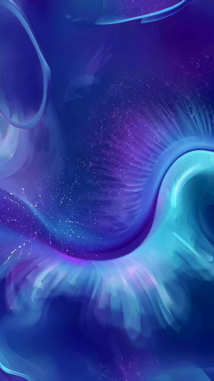 Vertical video: Zooming cam revealing ribbed arc and teal rim sliding in canvas, broadening form