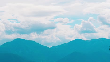 foggy mountain landscape. nature. fog clouds