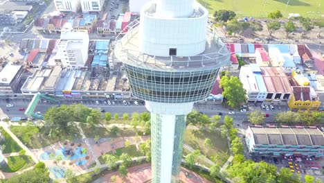 teruntum tower at kuantan pahang drone view