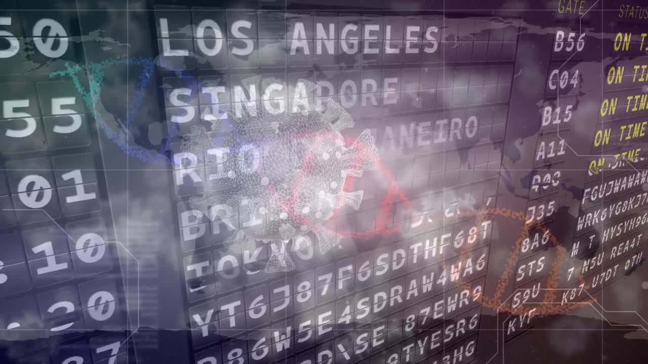 dna 가닥과 바이러스 세포에 대한 시간표의 애니메이션