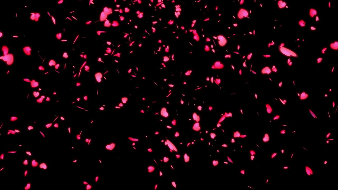 심장 마크 입자 애니메이션 모션 그래픽