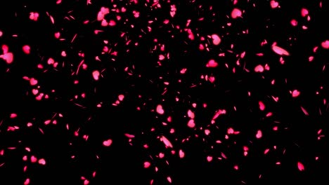 heart mark particle animation motion graphics
