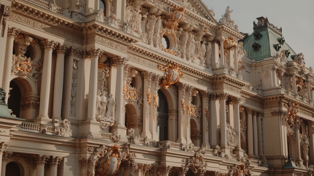 Ornate Building Facade with Classical Architecture