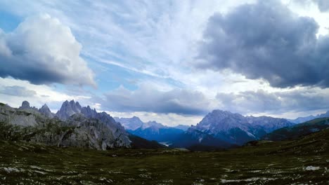 Timelapse-National-Nature-Park-Tre-Cime-In-the-Dolomites-Alps.-Beautiful-nature-of-Italy.