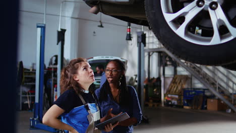 woman looks online for vehicle parts