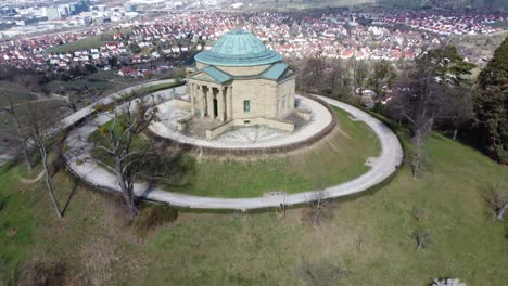 aerial view of the mausoleum of king wilhelm i