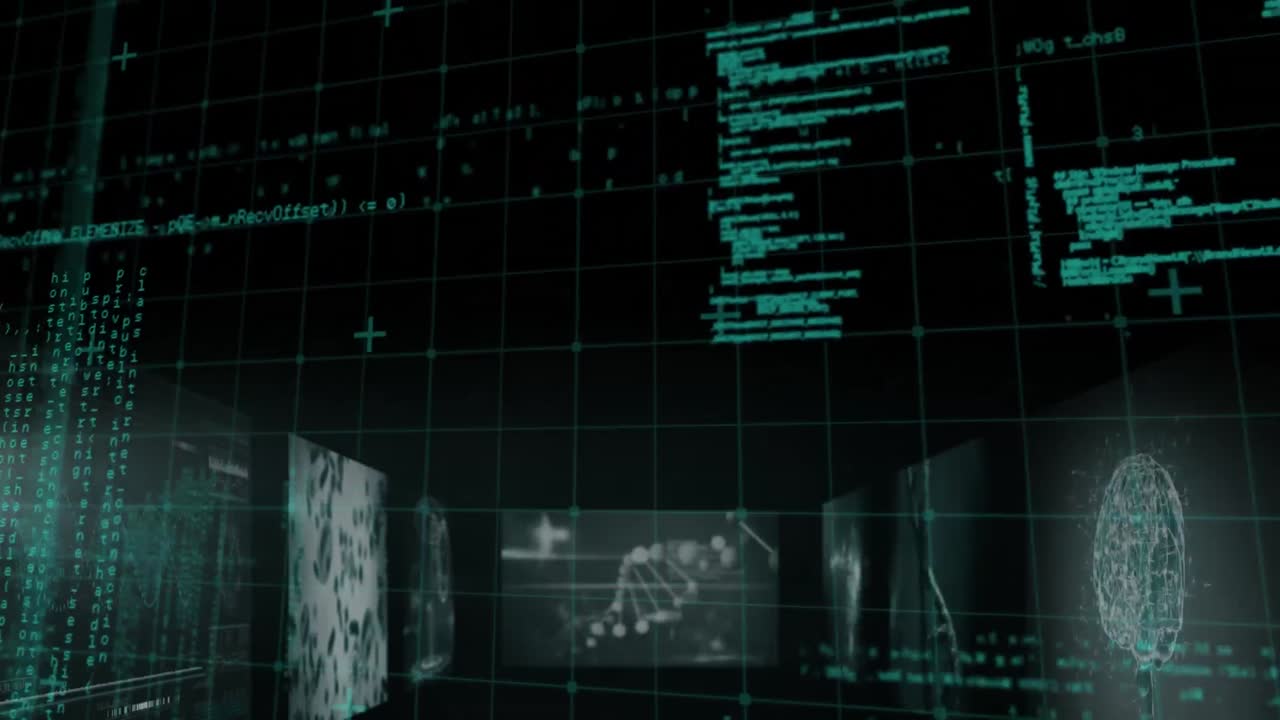 Digitally generated video of medical data processing