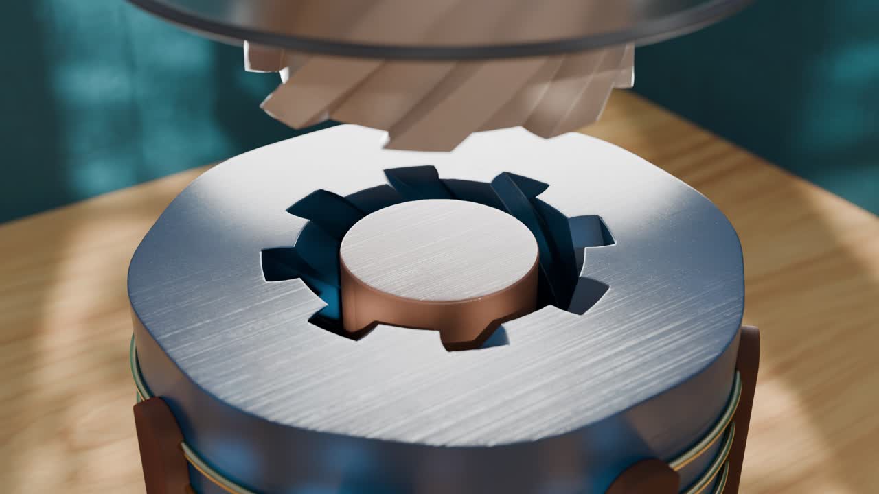 Close-up of a machine part