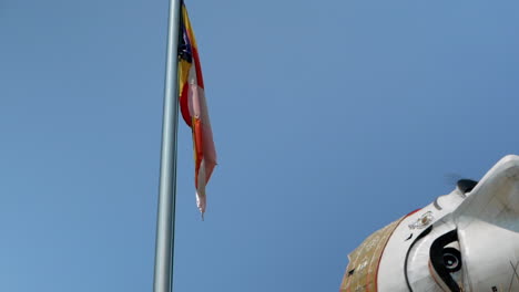 buddha statue reconstruction flag