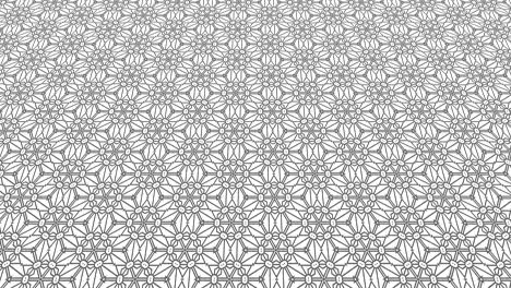 graphic pattern in black and white that tilts up and moves.
