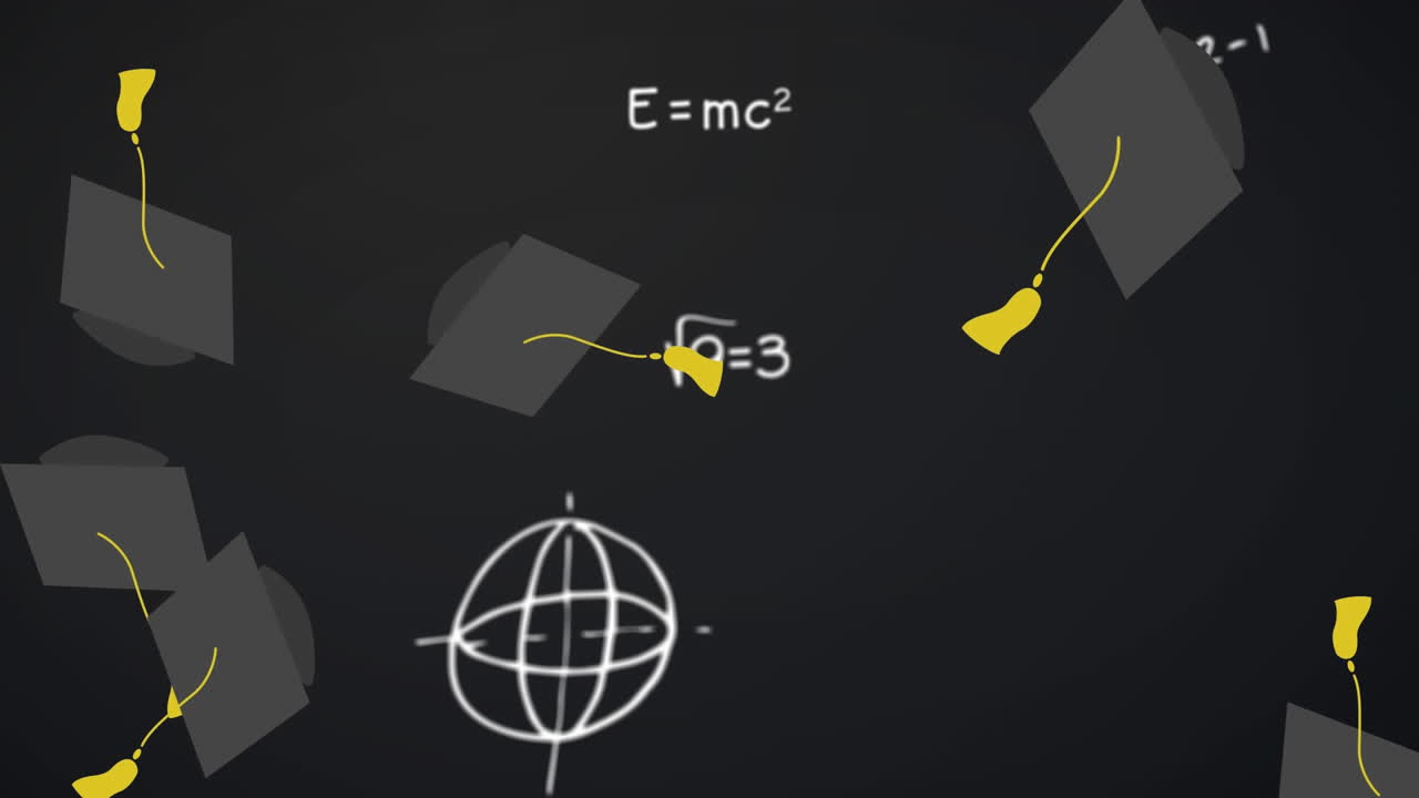 수학적 방정식은 등급에 맞서 움직이고 모자가 떨어집니다.