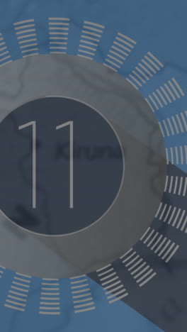 countdown against grey background 4k