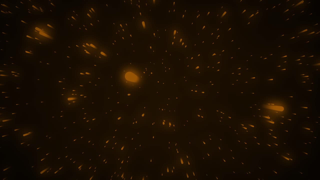 Neon stars racing and zooming through space universe galaxy astronomy 3D animation on gradient background vibrant abstract dynamic digital motion brown
