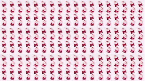 full background with santa clouse moving. stop motion