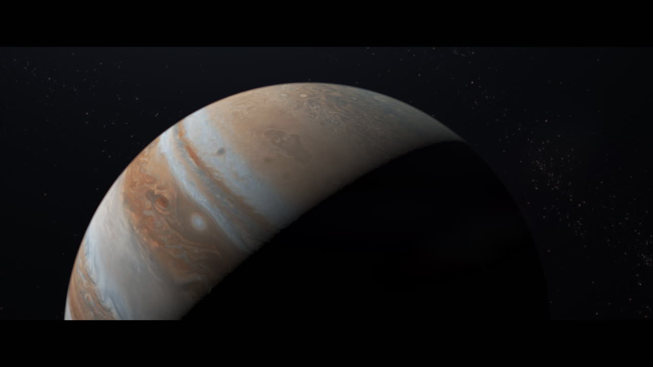 Jupiter planet viewed from space