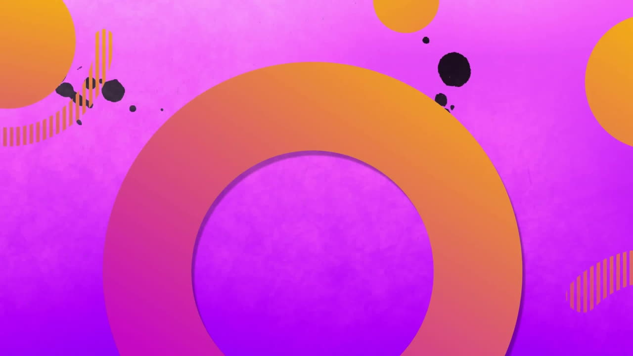Animation of vibes text over vibrant and abstract shape background