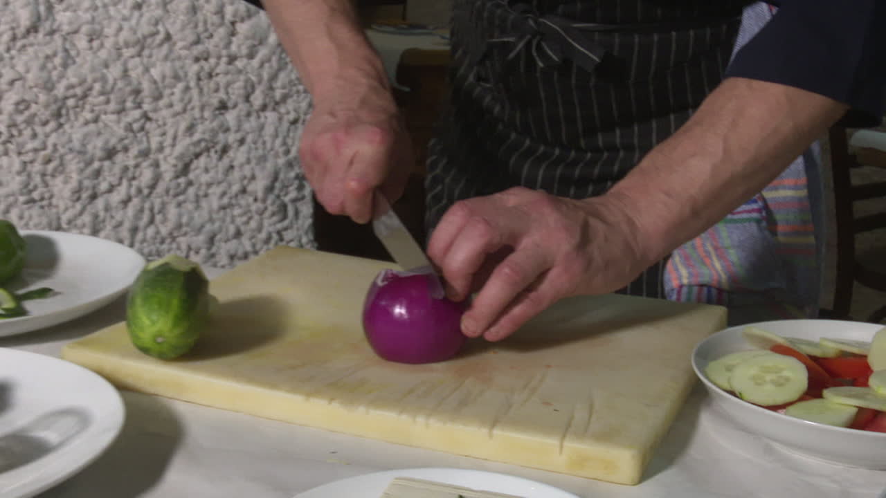 Chef Chopping Onion