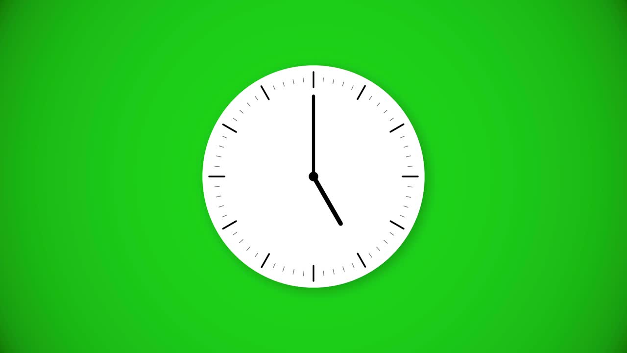 The hand moves the minute hand - Hour hand from 5 to 6