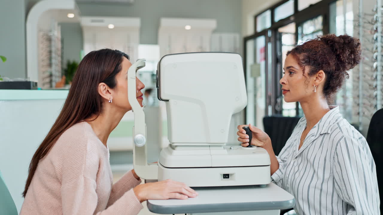 Eye Examination at Optometry Clinic