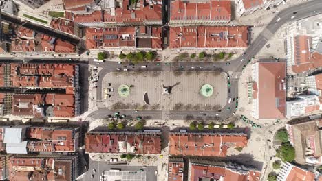 Shot-of-Central-Lisbon-Portugal-Top-View