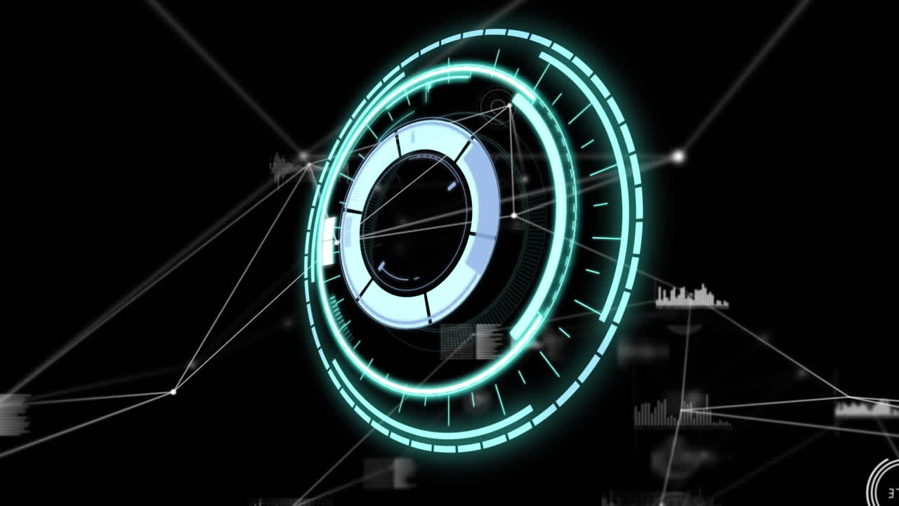 연결 네트워크로 범위 스캐닝의 애니메이션