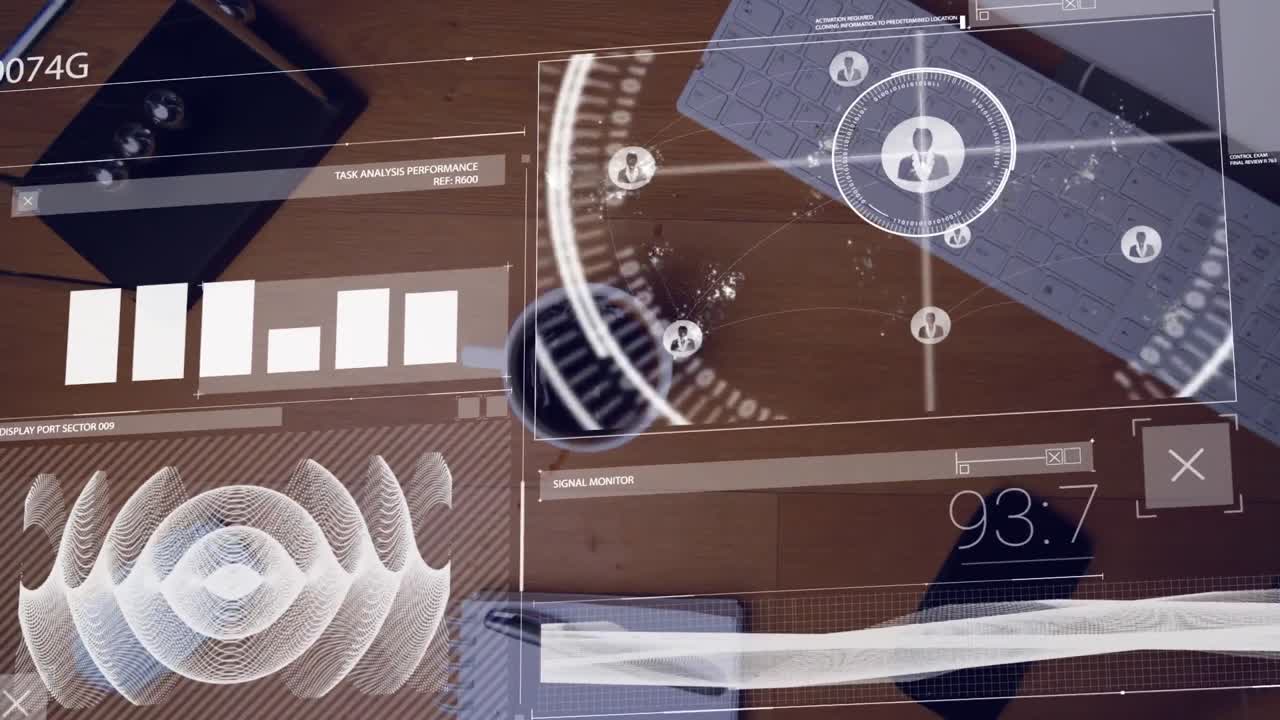 animación de conexiones y reacciones en las redes sociales sobre notificaciones de personas que usan portátiles