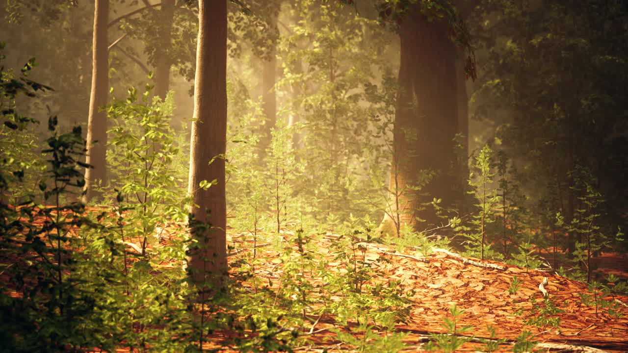 안개 숲 속 의 빛