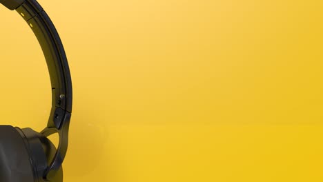 renderizado en 3d de auriculares o auriculares negros