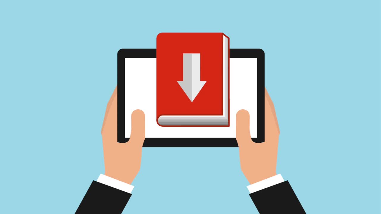 livro eletrônico de animação digital on-line
