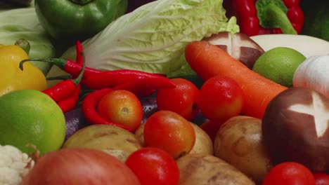 fresh group of raw vegetables