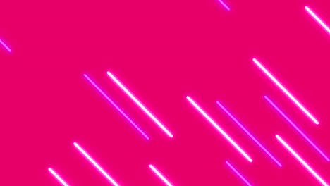 diagonal neon lines moving on pink background. speed lines loop abstract seamless. animation glowing lines digital. 4k motion footage