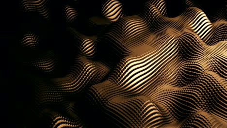 superficie de onda abstracta de bloques metálicos en movimiento