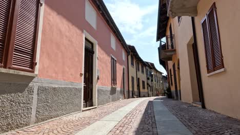 a walk through charming, narrow italian streets