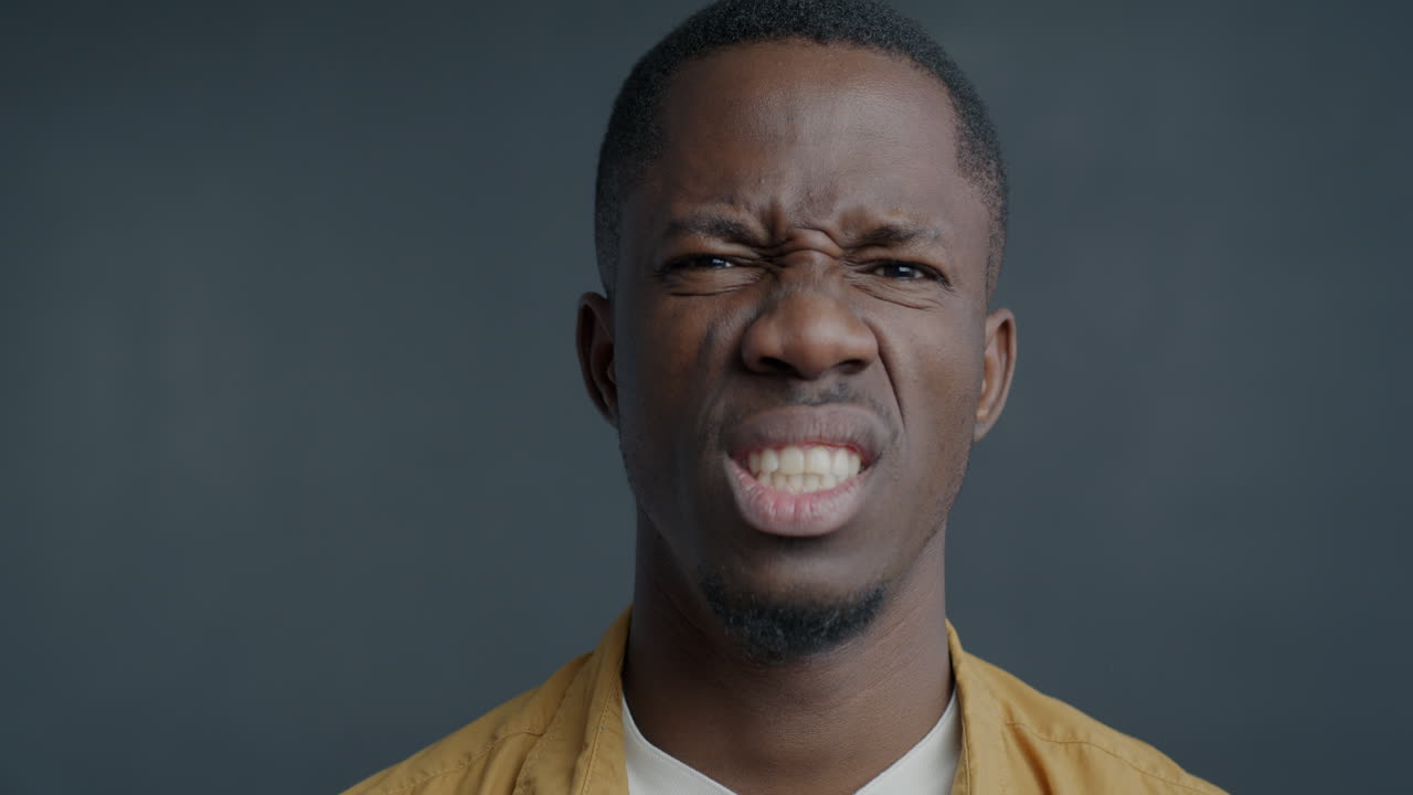 Unhappy Man Portrait