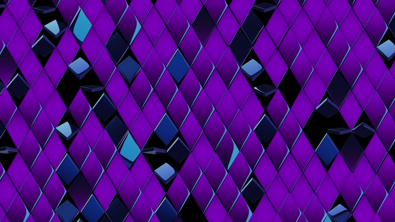 de fondo de rombos brillantes de color azul púrpura