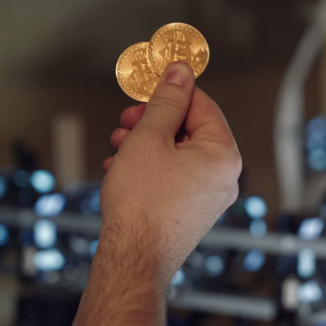 Bitcoin. Electronic virtual money for web banking and international network payment. Symbol of cryptocurrency